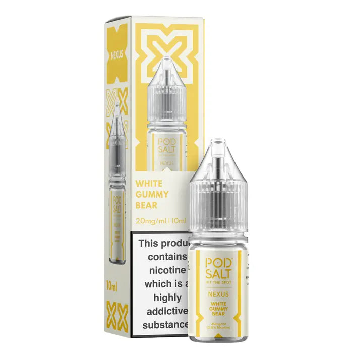 NEXUS WHITE GUMMY BEAR 10ML NICOTINE SALT E-LIQUID